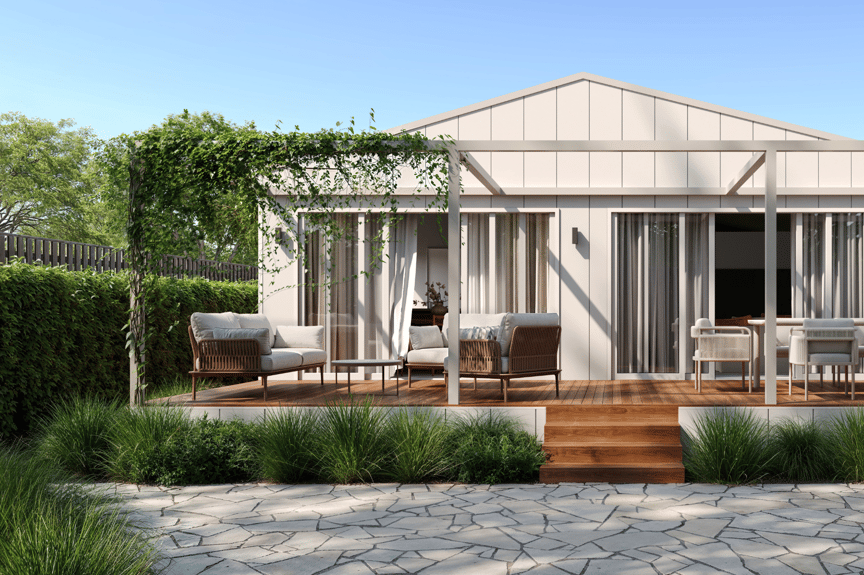 Aspendale Exterior Modern Gable Rear