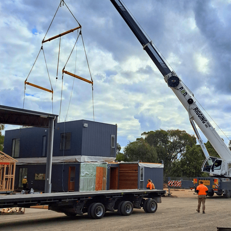 Modular Home Delivery from Factory