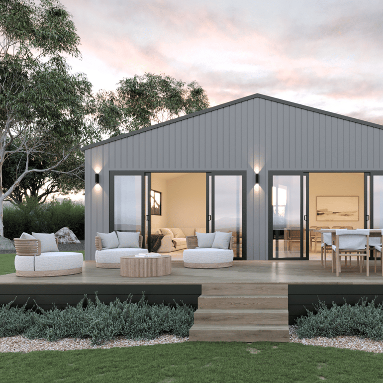 Aspendale Design Rear - Modern Gable