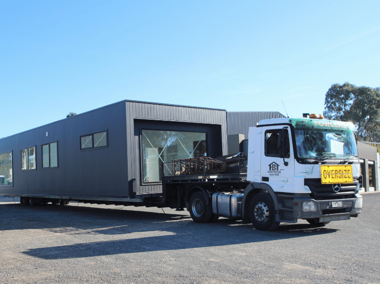 Two Storey Modular Home Delivery