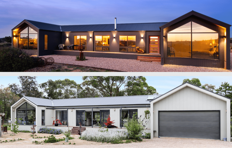 Light vs Dark Exterior Cladding on Modular Home 