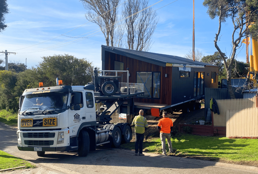 Modular Home Delivery Via Truck